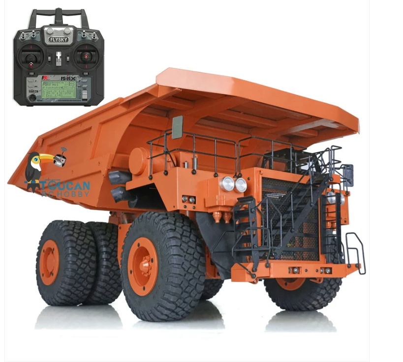1/14 scale RC mining dump truck with radio controller